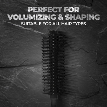 Beardo Roller Hair Brush For Men | Perfect Tool for Efficient Blow Drying, Adding Curls, Waves & Volume | Smoothening & Volumizing comb for Men |Men Accessorie | Lightweight - For All Hair Types